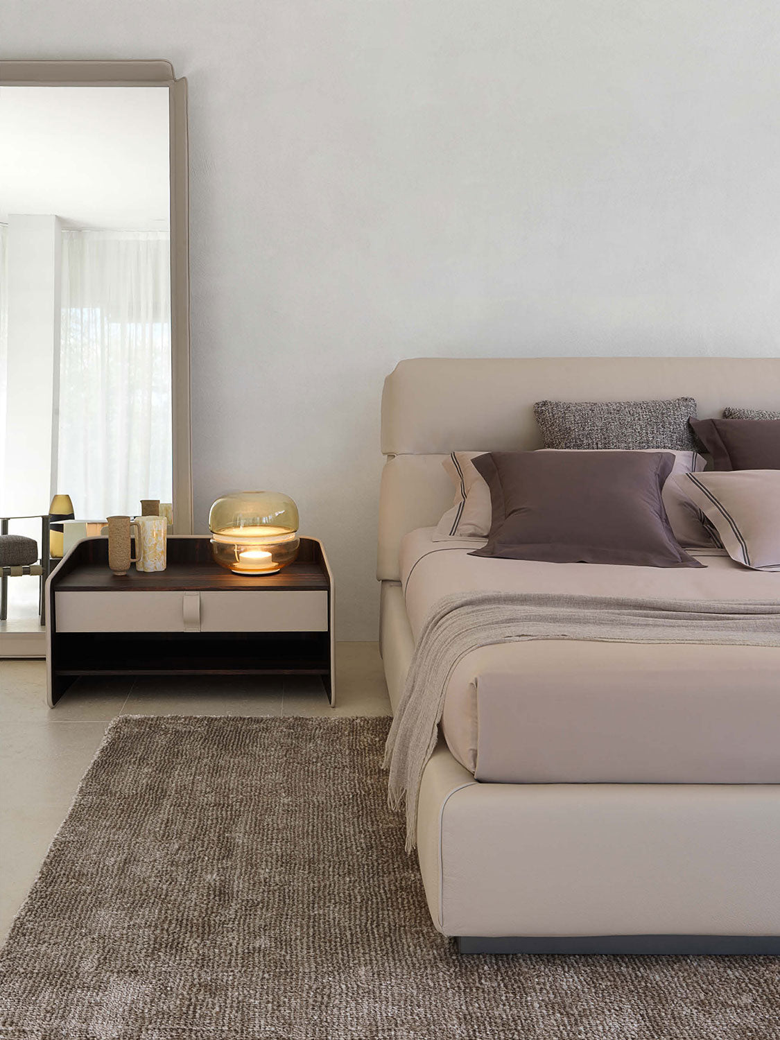 Letto Gentelman testata alta - Flou