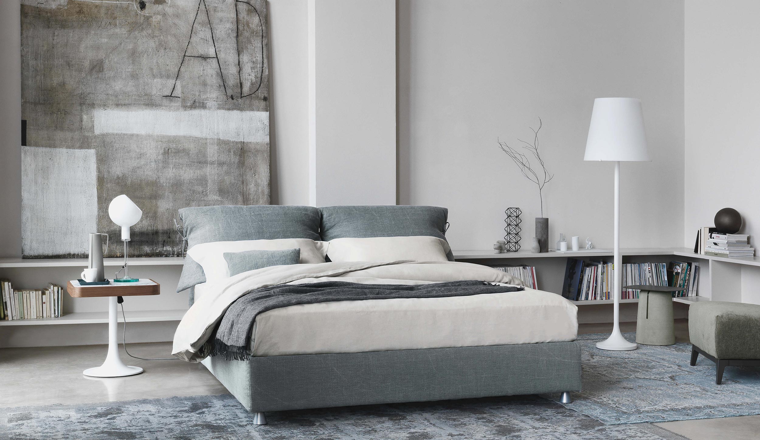 Nathalie double bed -Flou