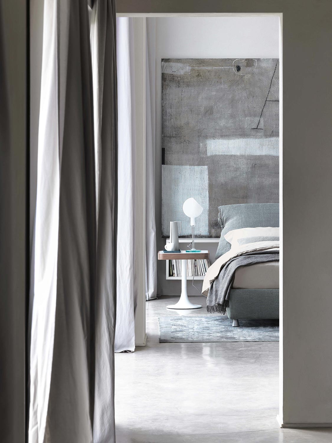 Nathalie double bed -Flou