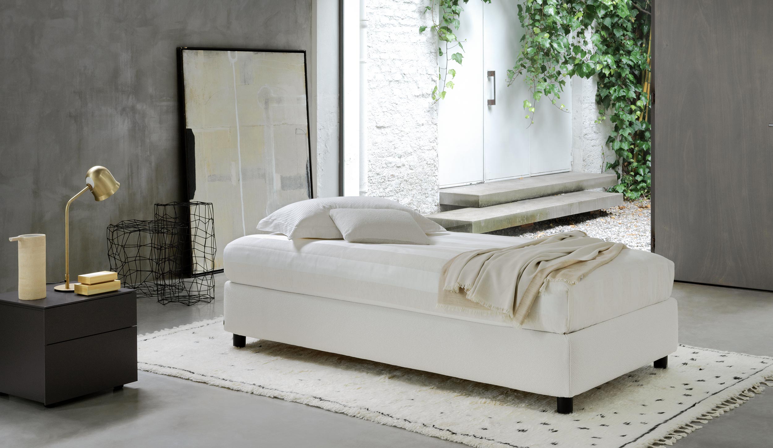 Single Sommier Bed - Flou